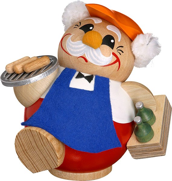 Seiffener Volkskunst eG Kugelräucherfigur Grillmeister