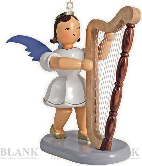 Blank Kurzrockengel mit Harfe, 20 cm - farbig