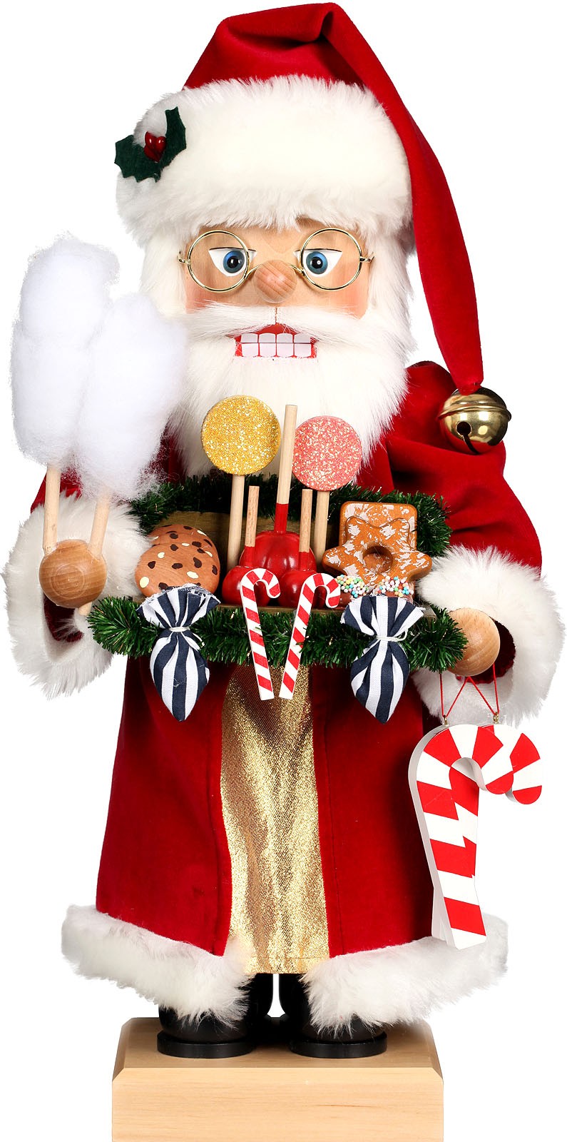 Christian Ulbricht Nussknacker Weihnachtsmann mit Süßwaren