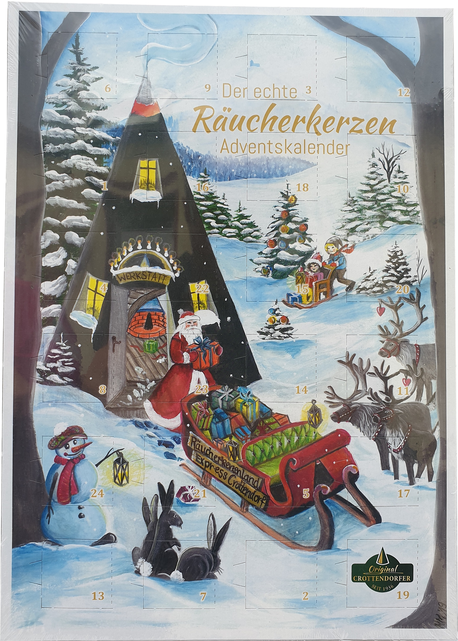 Crottendorfer Räucherkerzen-Adventskalender 2019