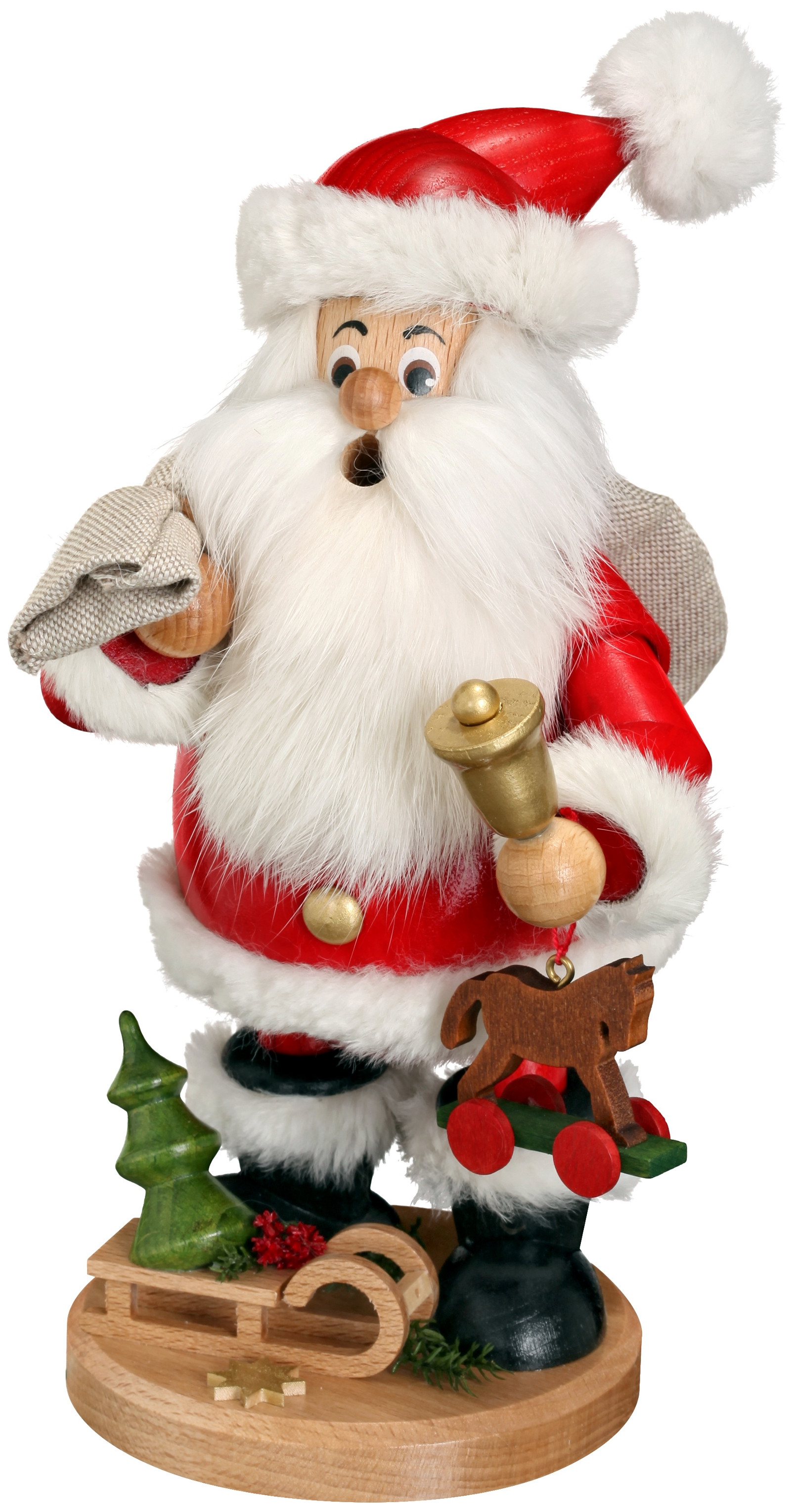 Drechselwerkstatt Uhlig Weihnachtsmann mit Geschenken