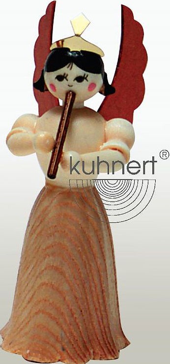 Drechslerei Kuhnert Konzertengel Sortiment 4, natur - Flöte