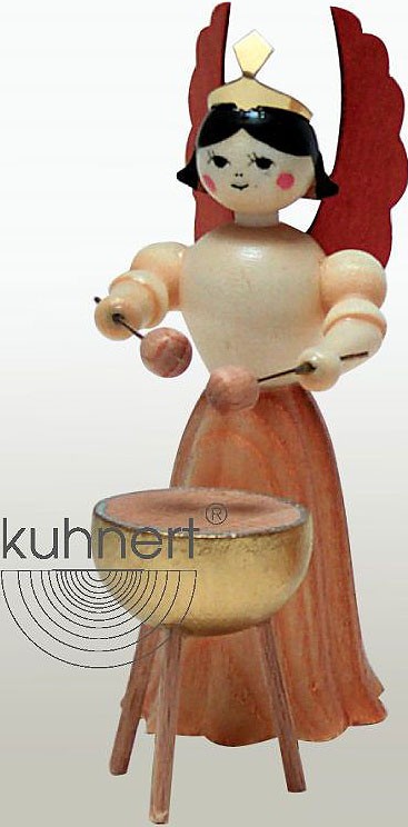 Drechslerei Kuhnert Konzertengel Sortiment 4, natur - Pauke