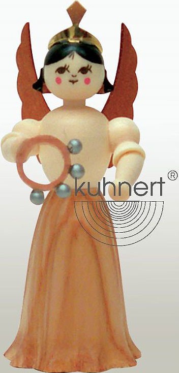 Drechslerei Kuhnert Konzertengel Sortiment 5, natur - Schellenring