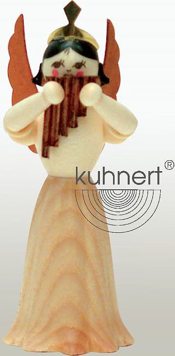Drechslerei Kuhnert Konzertengel Sortiment 5, natur - Panflöte