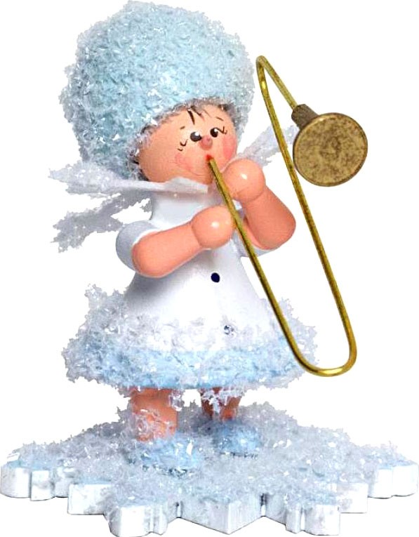 Drechslerei Kuhnert Schneeflöckchen mit Posaune