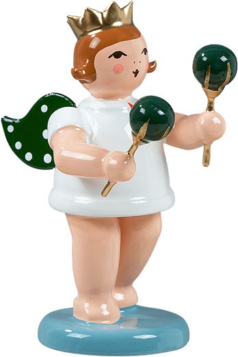 Ellmann Engel mit Maracas, mit Krone