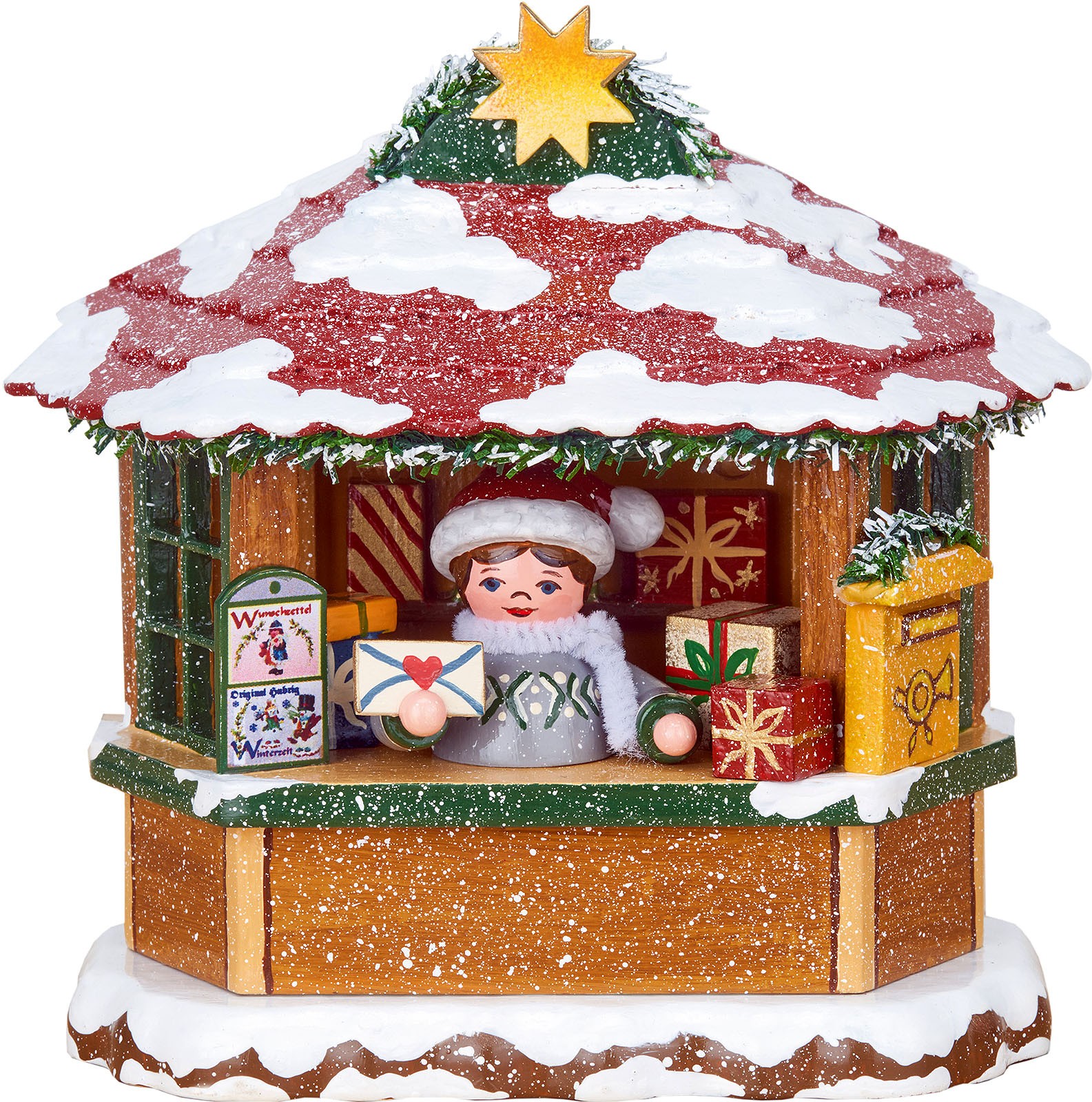Hubrig Volkskunst Winterkinder - Weihnachtspostamt