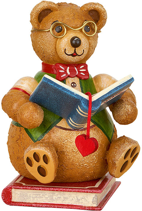 Hubrig Volkskunst Hubiduu Teddy - Bücherwurm 