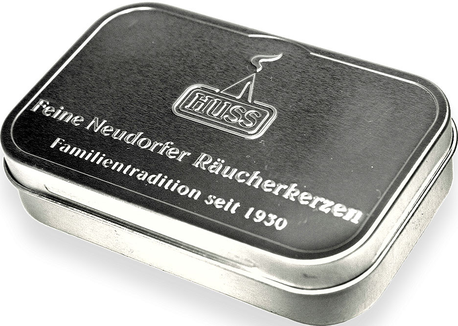 Huss Blechdose klein - Weihrauch