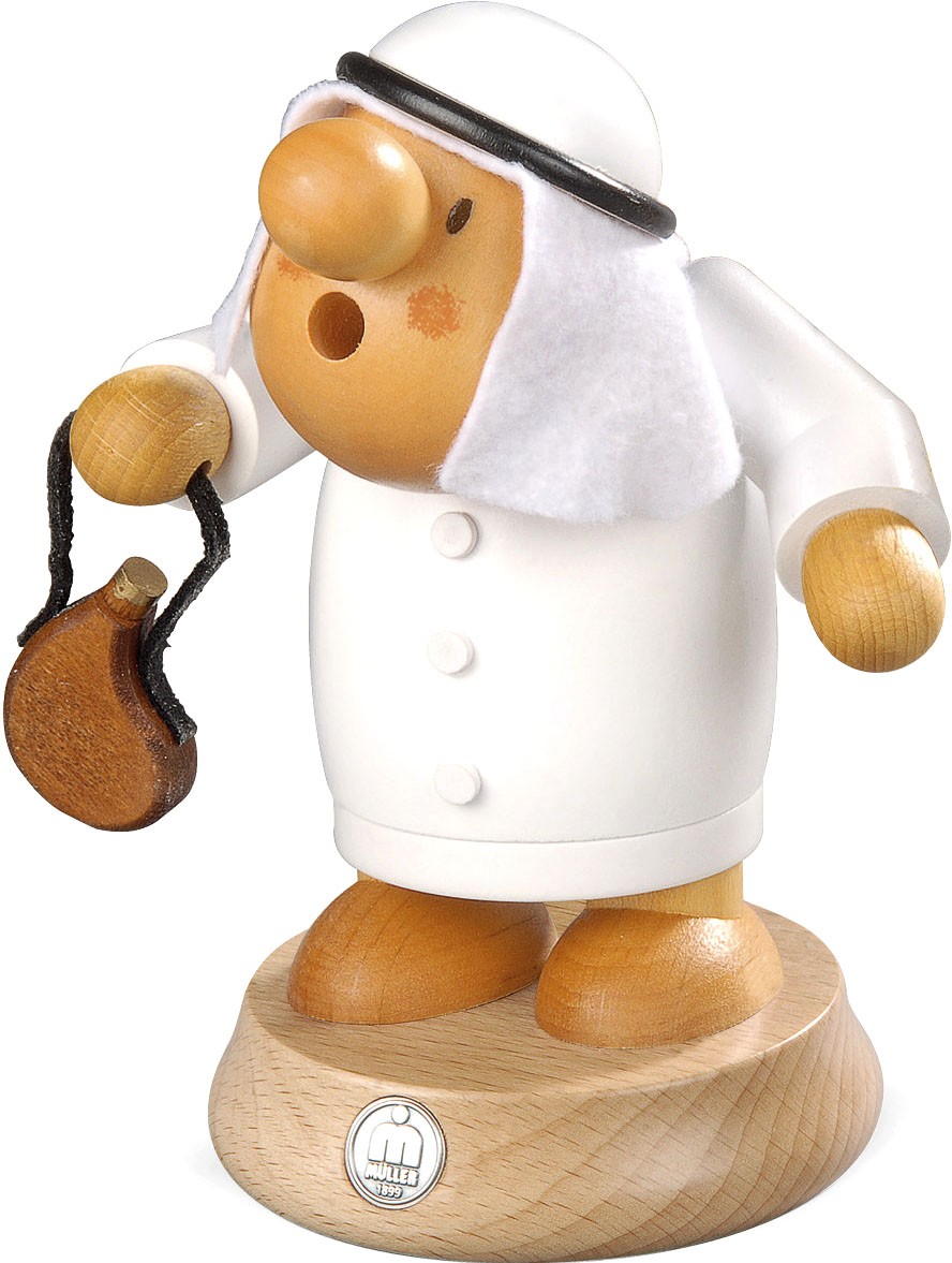 Kleinkunst Müller  Räuchermann, Müllerchen - Araber
