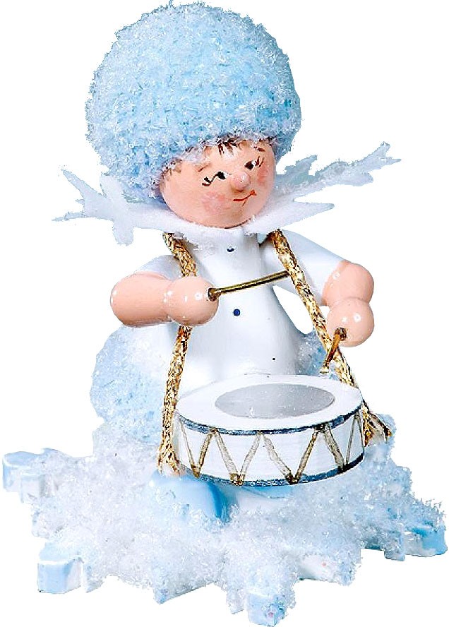 Drechslerei Kuhnert Schneeflöckchen mit Trommel