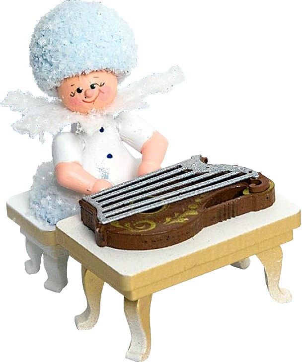 Drechslerei Kuhnert Schneeflöckchen mit Zither