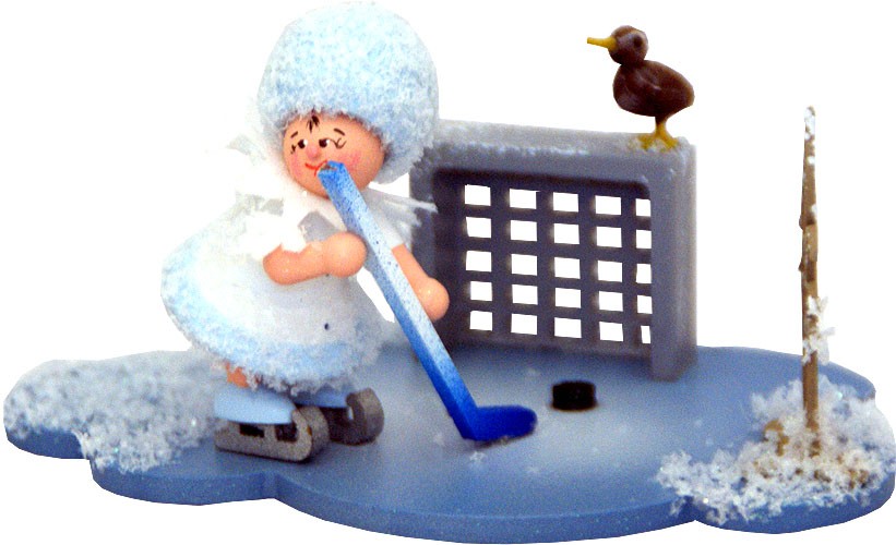 Drechslerei Kuhnert Schneeflöckchen spielt Eishockey
