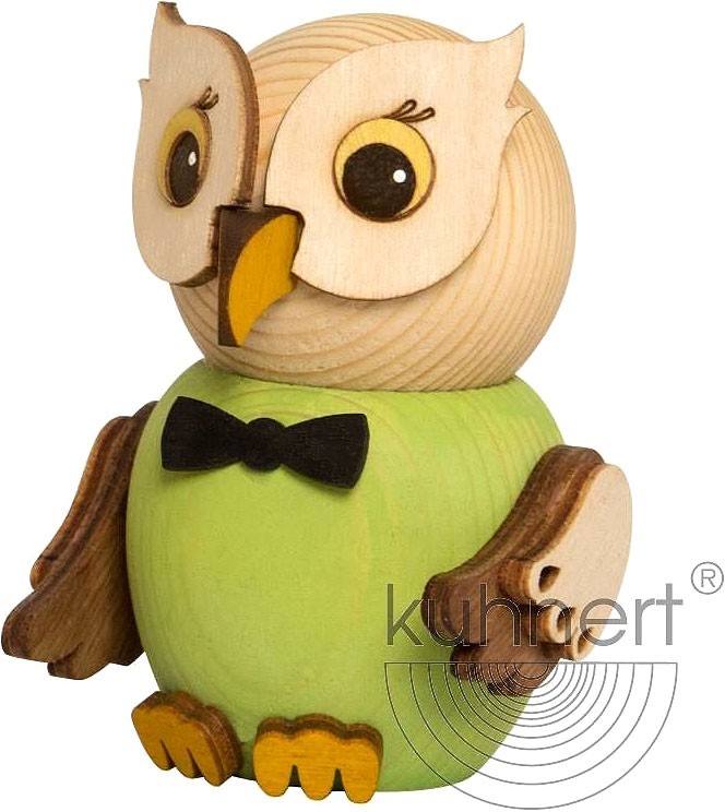 Drechslerei Kuhnert Mini-Eule, grün