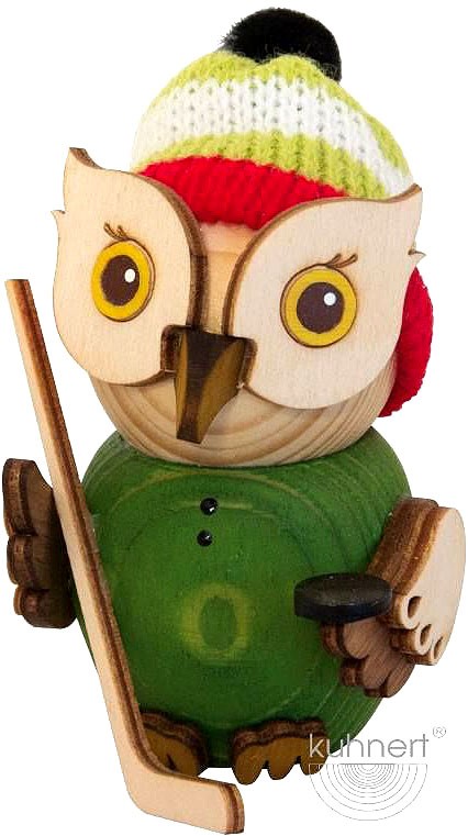 Drechslerei Kuhnert Mini-Eule Eishockey