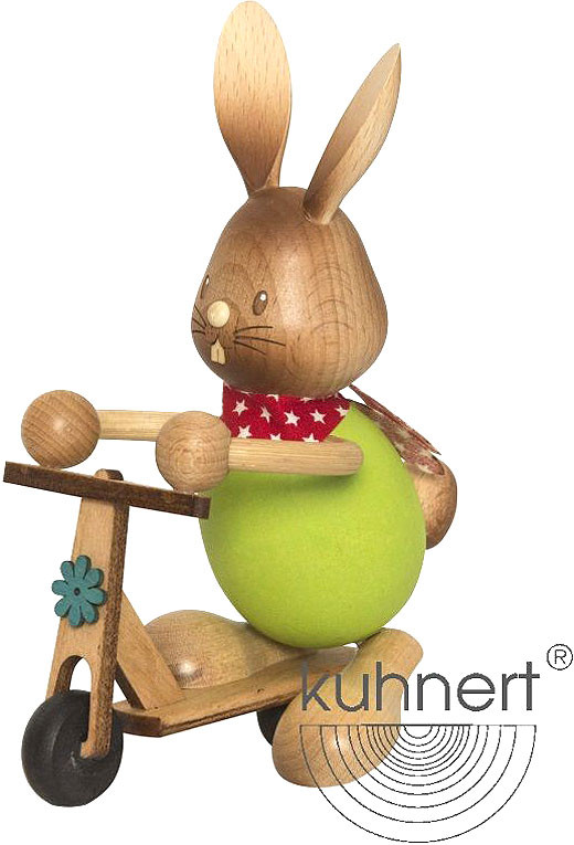 Drechslerei Kuhnert Stupsi Hase mit Roller