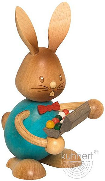 Drechslerei Kuhnert Stupsi Hase mit Eierschachtel