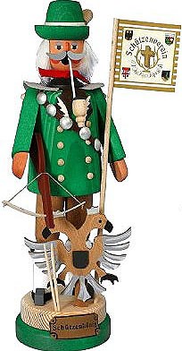 Karl Werner Räuchermann Schützenkönig - grün