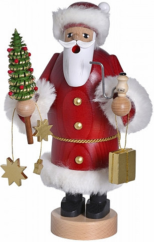 KWO Räuchermann Weihnachtsmann mit Bäumchen