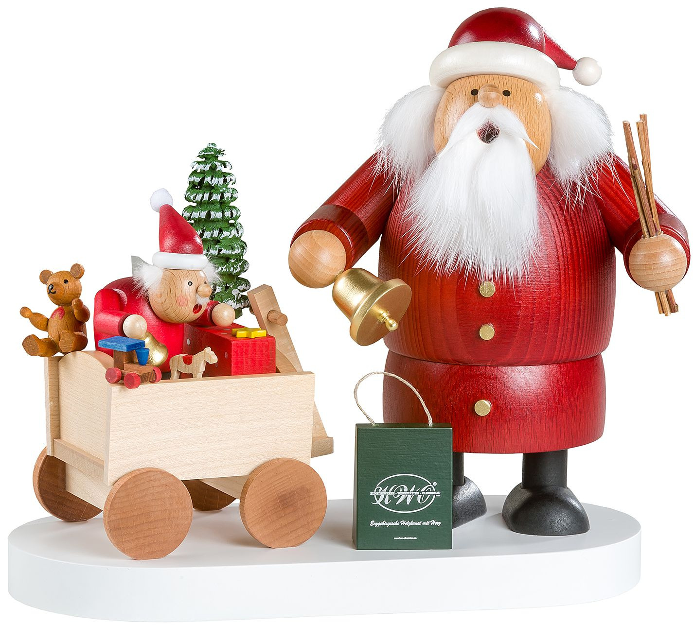 KWO Räuchermann Weihnachtsmann mit Kind