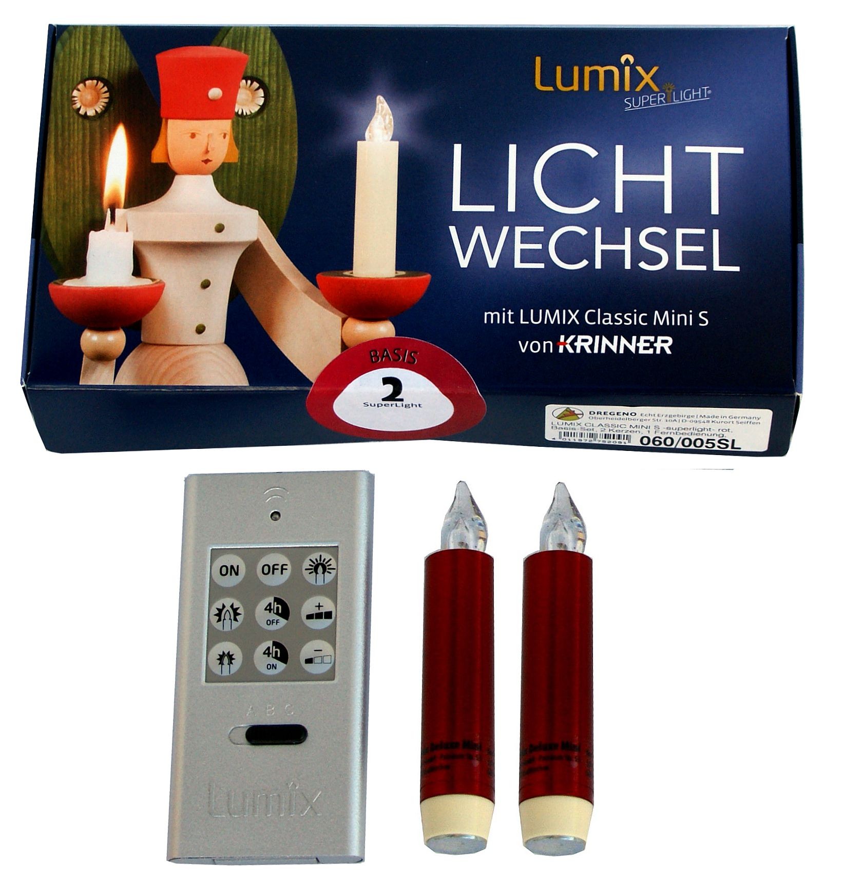 Dregeno Lumix Classic mini S - Lichtwechsel Basis 2er-Set rot