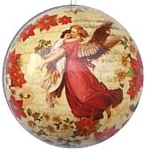 Weihnachtskugeln Engel - Engel mit Kind, 8 cm