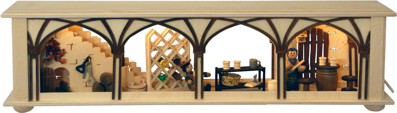 RATAGS Holzdesign Raumleuchte klein, Weinkeller