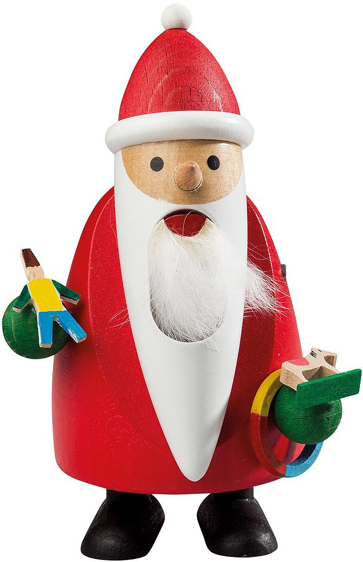 Richard Glässer Nußknacker Langbart Santa mit Spielzeug
