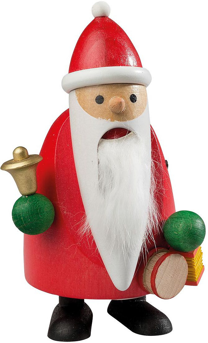 Richard Glässer Nußknacker Langbart Santa mit Glocke