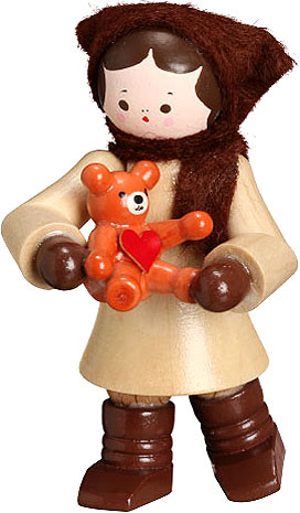 Romy Thiel Mein kleiner Freund - Mädchen mit Teddy, natur