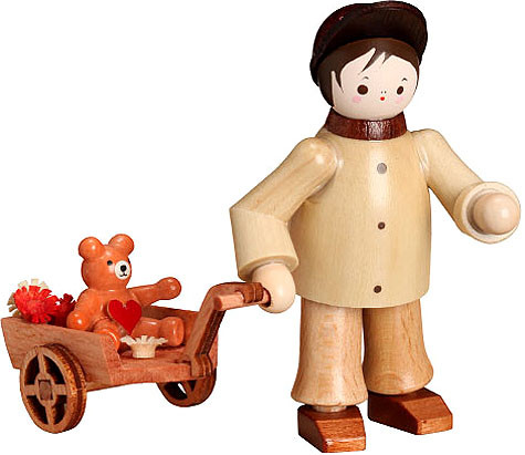 Romy Thiel Mein kleiner Freund - Junge mit Teddy im Wagen