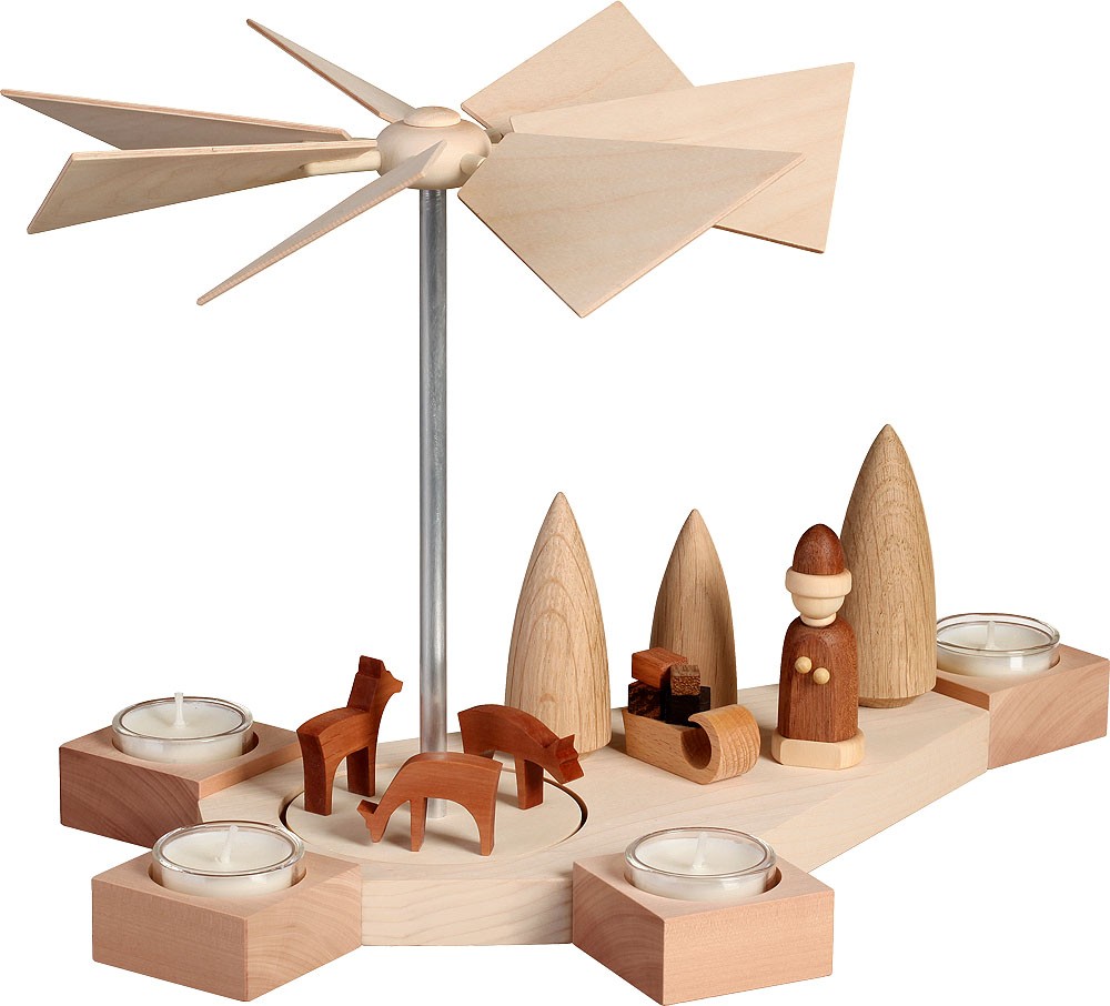 Seiffener Volkskunst Pyramide Octogonum, Weihnachtsmotiv