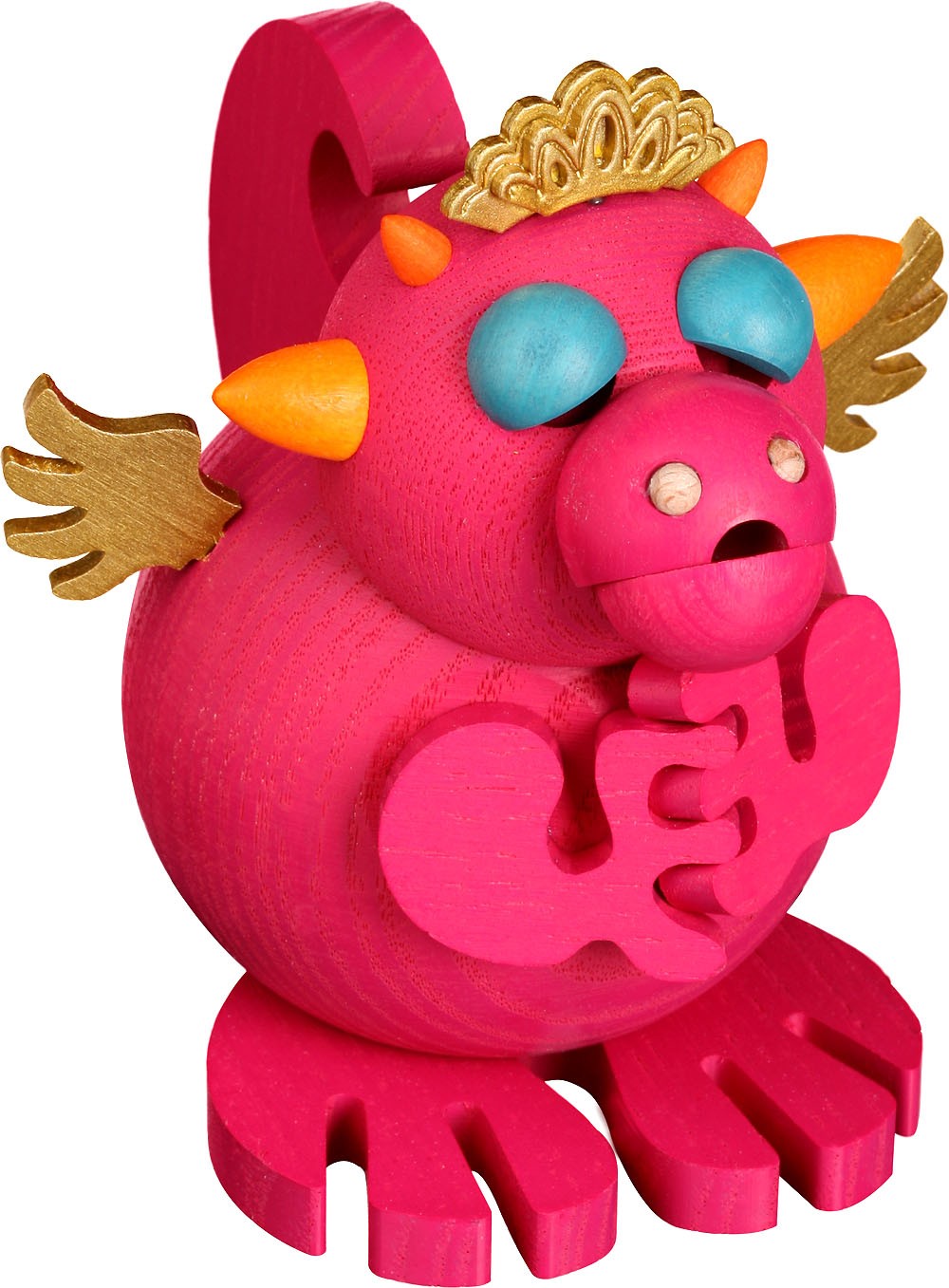 Seiffener Volkskunst eG Kugelräucherfiguren, Räucherdrachen - Cindy