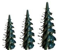 Gröschel Spiralbaum grün, 2x 9cm und 1x 11cm
