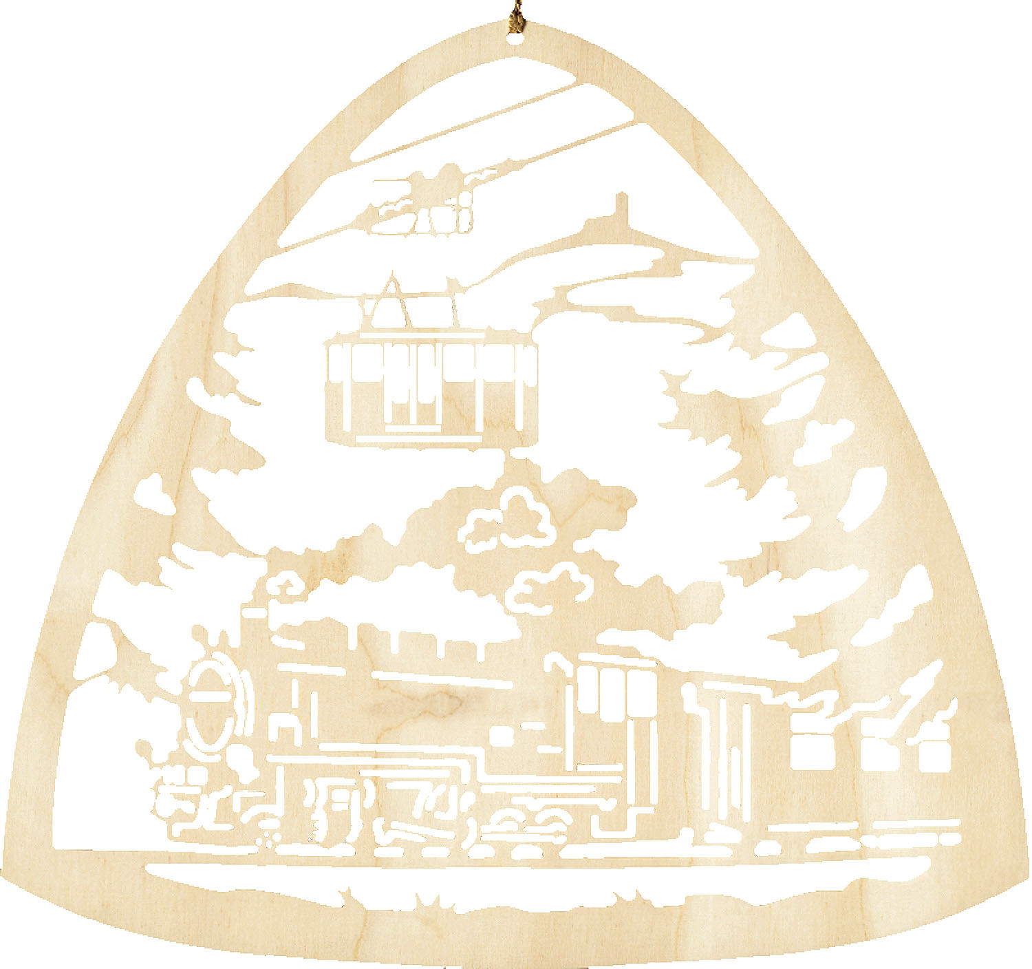 Taulin Fensterbild Eisenbahn