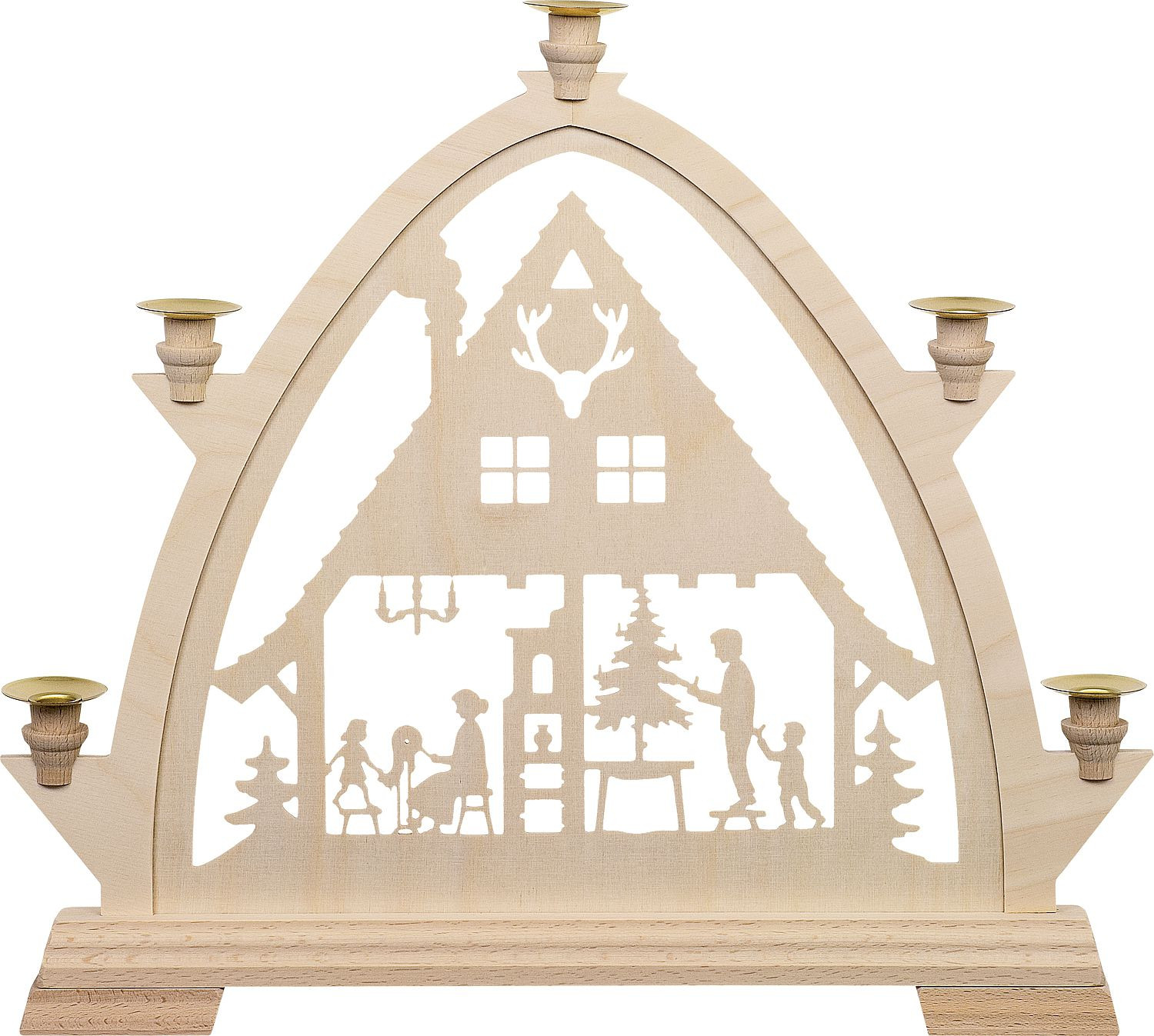 Taulin Kleine gotische Bögen für Wachskerzen Waldhaus