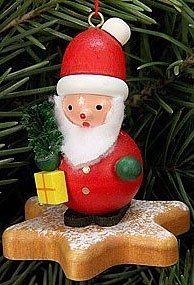 Christian Ulbricht Baumbehang Weihnachtsmann auf Lebkuchenstern