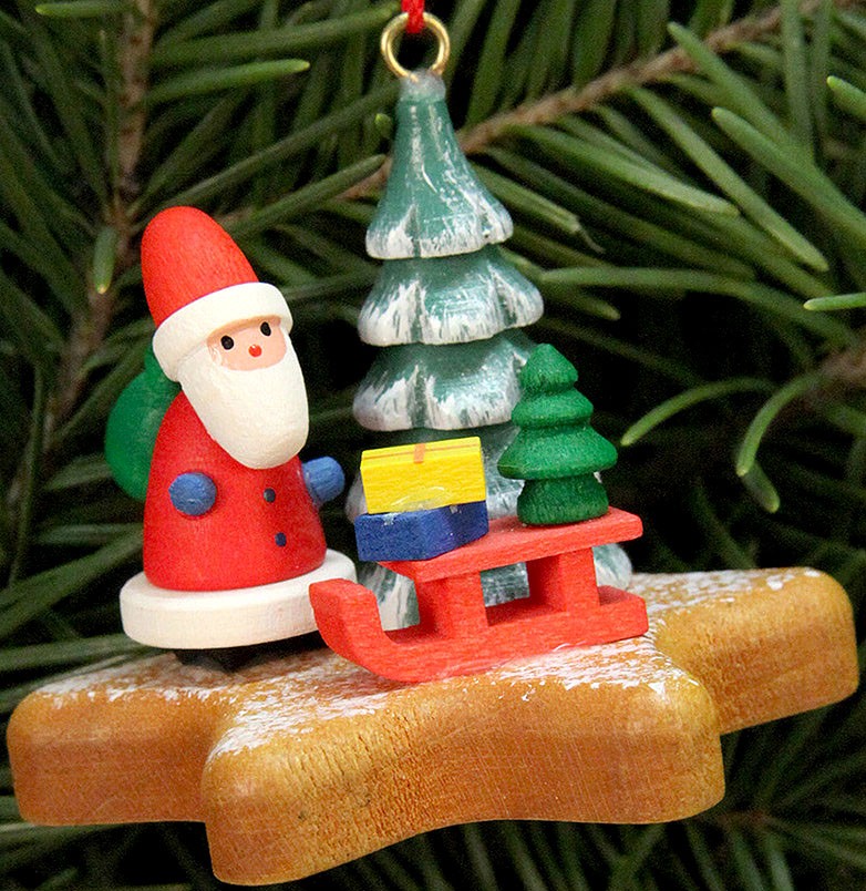 Christian Ulbricht Baumbehang Nikolaus auf Lebkuchenstern
