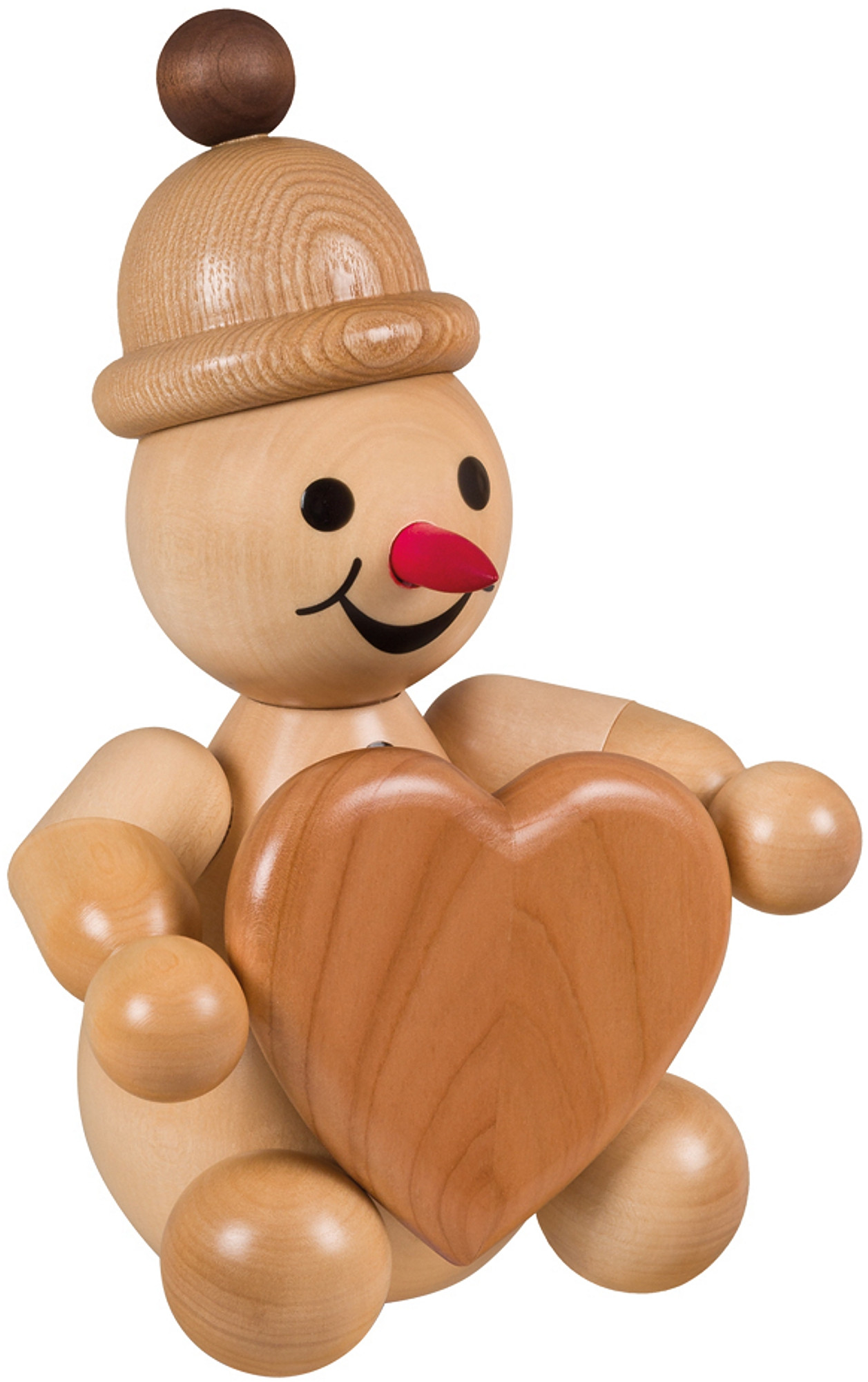 Drechslerei Volkmar Wagner Schneemann Junior mit Herz