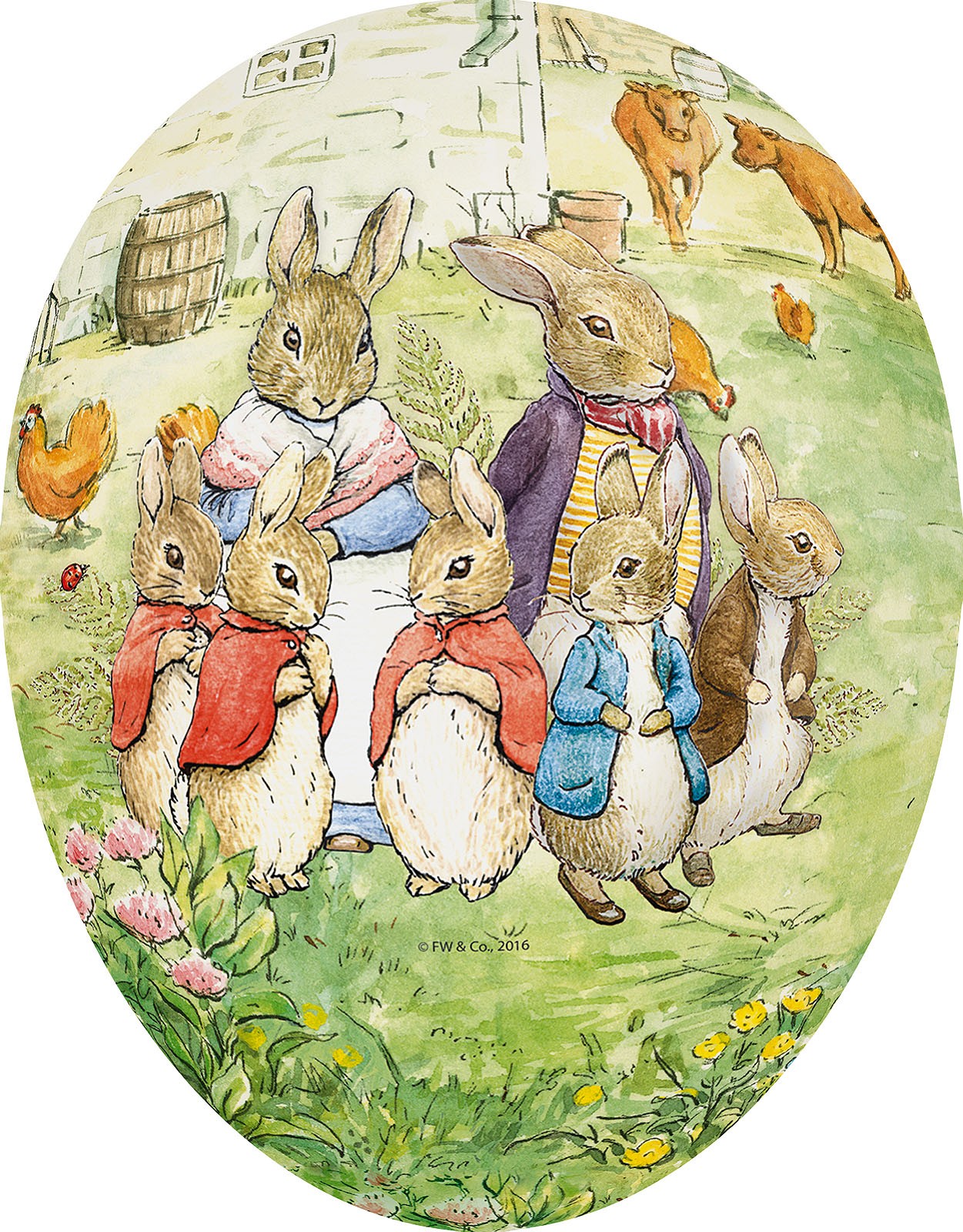Nestler Osterei - Familienausflug, 15 cm