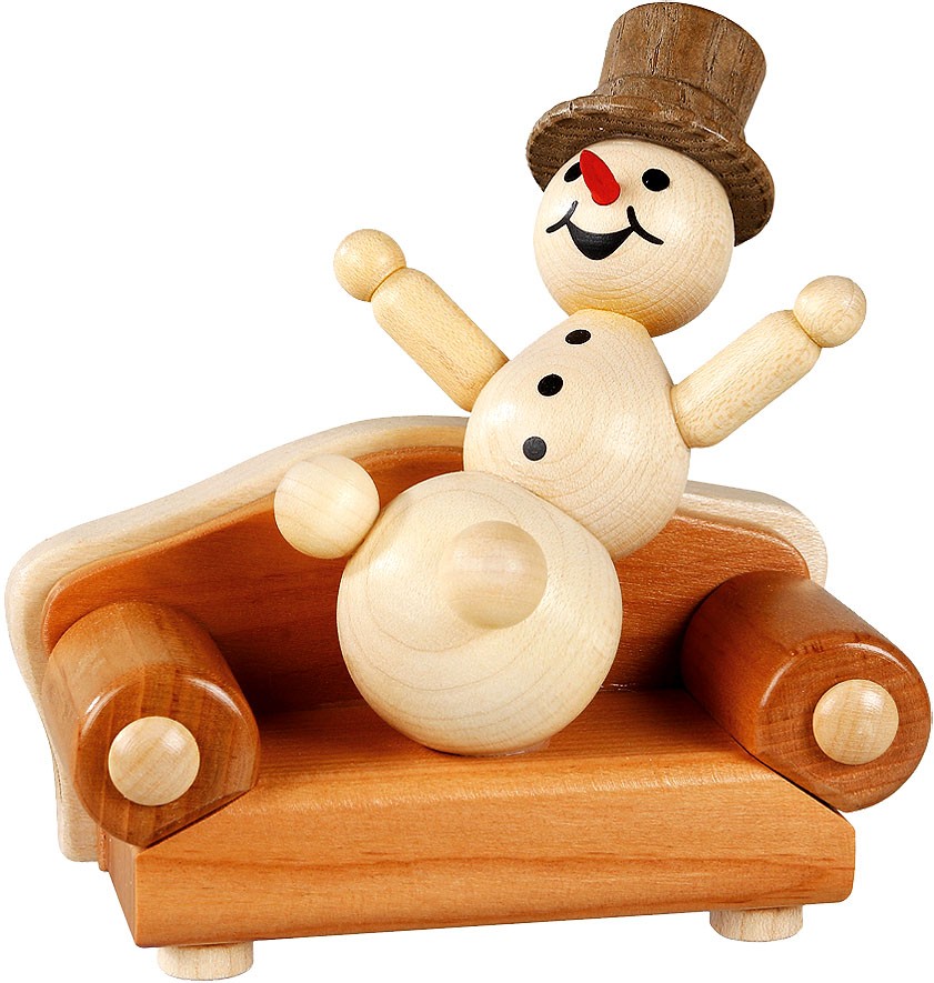 Drechslerei Volkmar Wagner Schneemann - auf dem Sofa, Filmszene