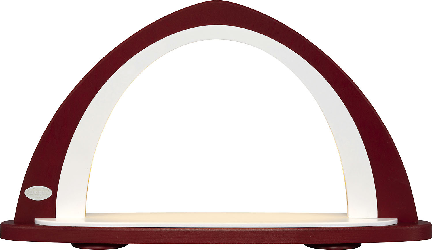 WEIGLA Leerbogen LED - bordeaux/weiß