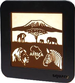 WEIGLA Square Wandbild LED - Afrika
