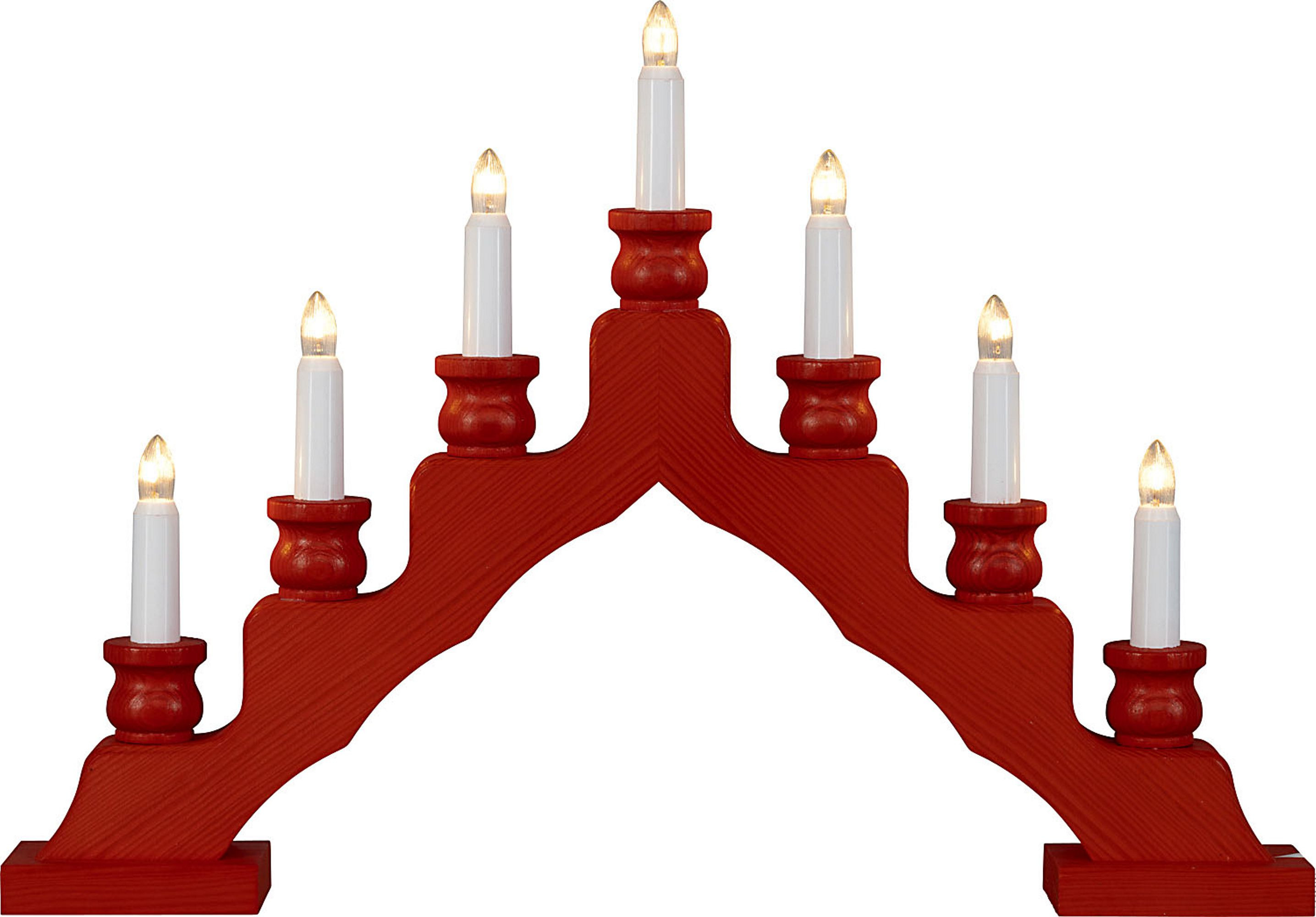 LED Schwedenleuchter - rot