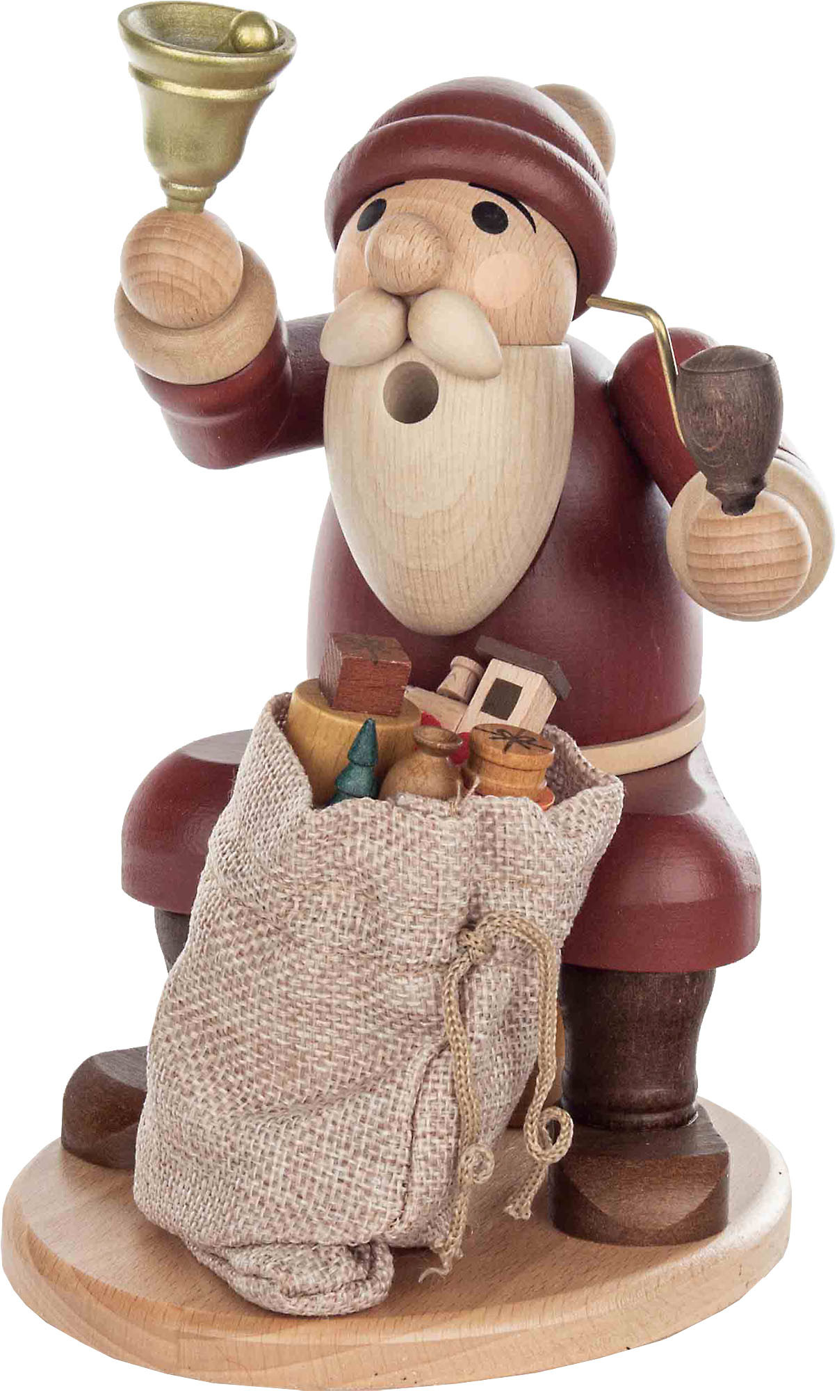 Zeidler Räuchermann Weihnachtsmann mit Sack