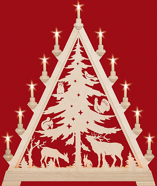 Taulin Große Spitze - Spitzer Baum mit Vorbeleuchtung