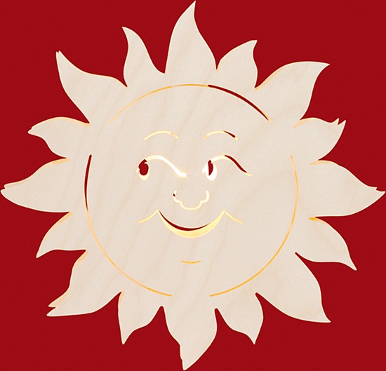 Taulin Beleuchtetes Fensterbild Sonne