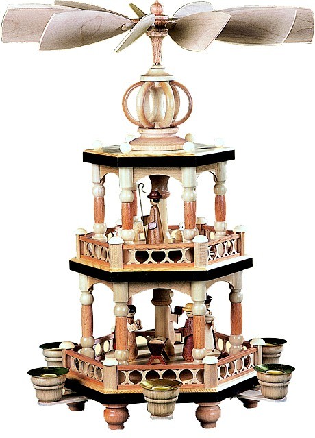 2-storeyed pyramid, Bible story - natural coloured 2-storeyed pyramid, Bible story - natural coloured