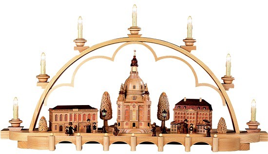 Kleinkunst Müller Schwibbogen Alt Dresden -mittelgroß-